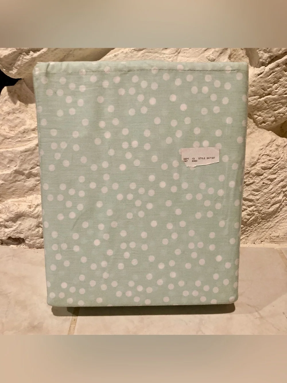 NWOT Kate Spade NY Queen sized sheet set in pale blue with white dots
